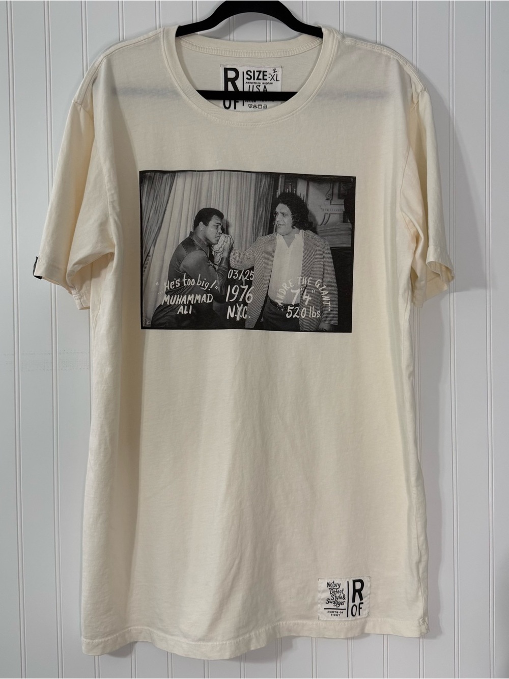 Roots of Fight Muhammad Ali and Andre the Giant Tee